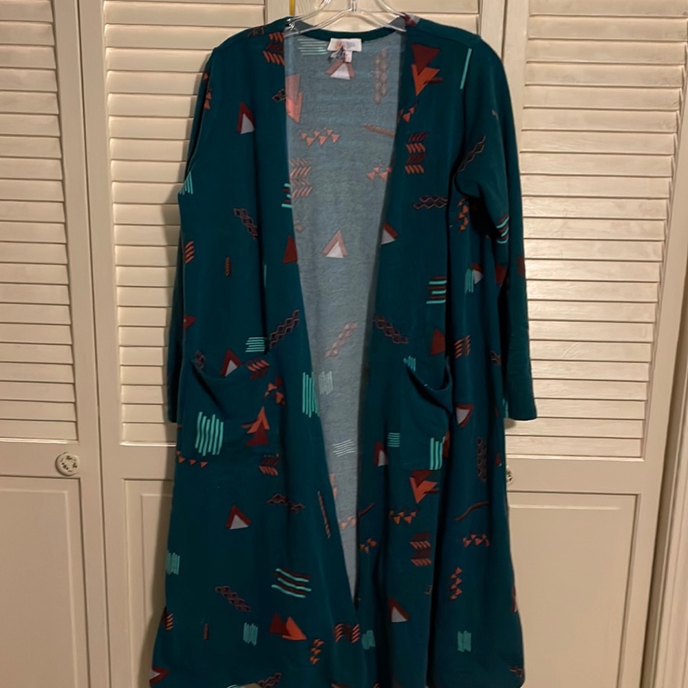 LuLaRoe Hunter Green Pull Over